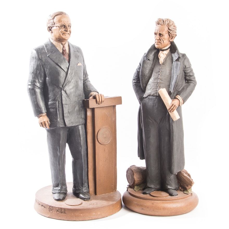 "Andrew Jackson" and "Harry S. Truman" Tom Clark Figurines