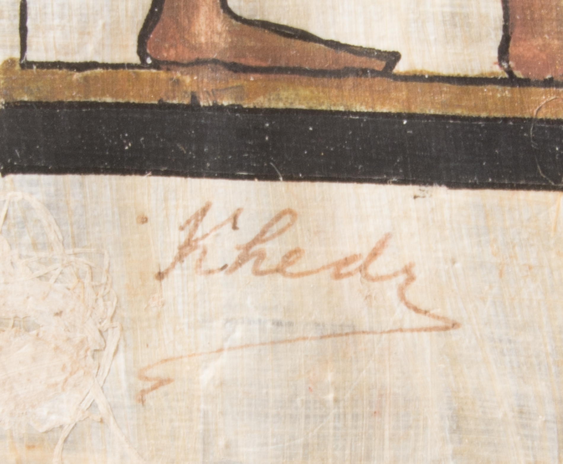 Egyptian Gouache Paintings on Papyrus