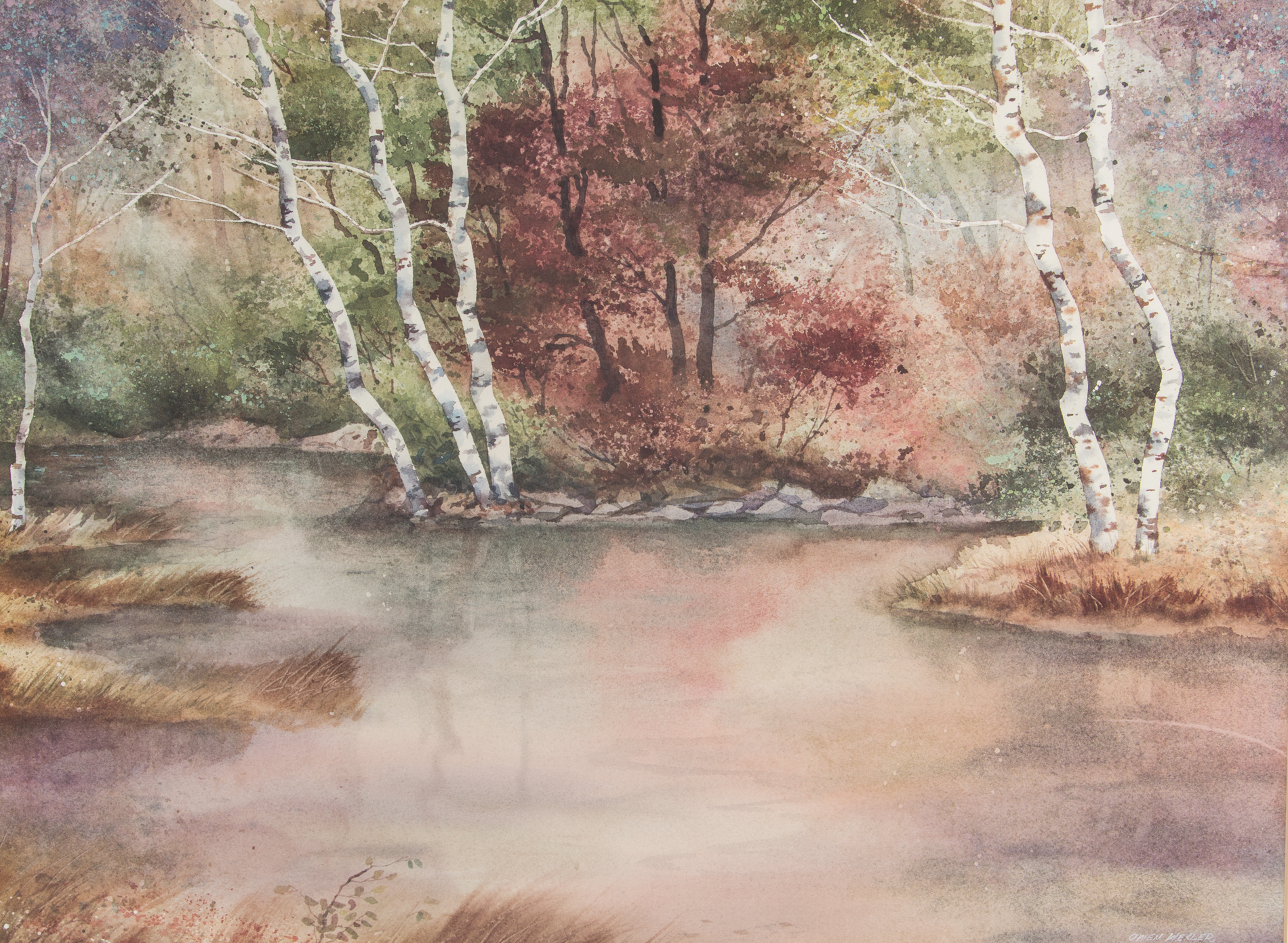 After Owen Wexler Framed Offset Lithograph