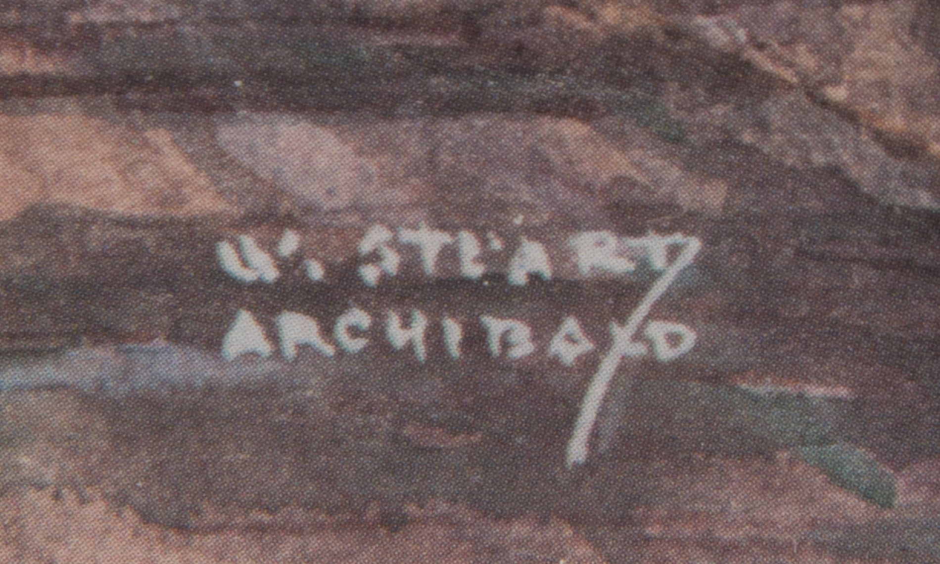 After W. Stuart Archibald Offset Lithograph of Wachovia Bank