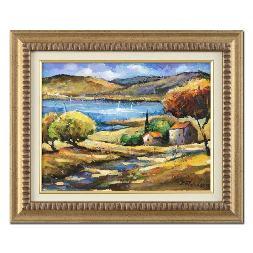 Itzchak Fleisheker Framed Original Oil Painting on Canvas