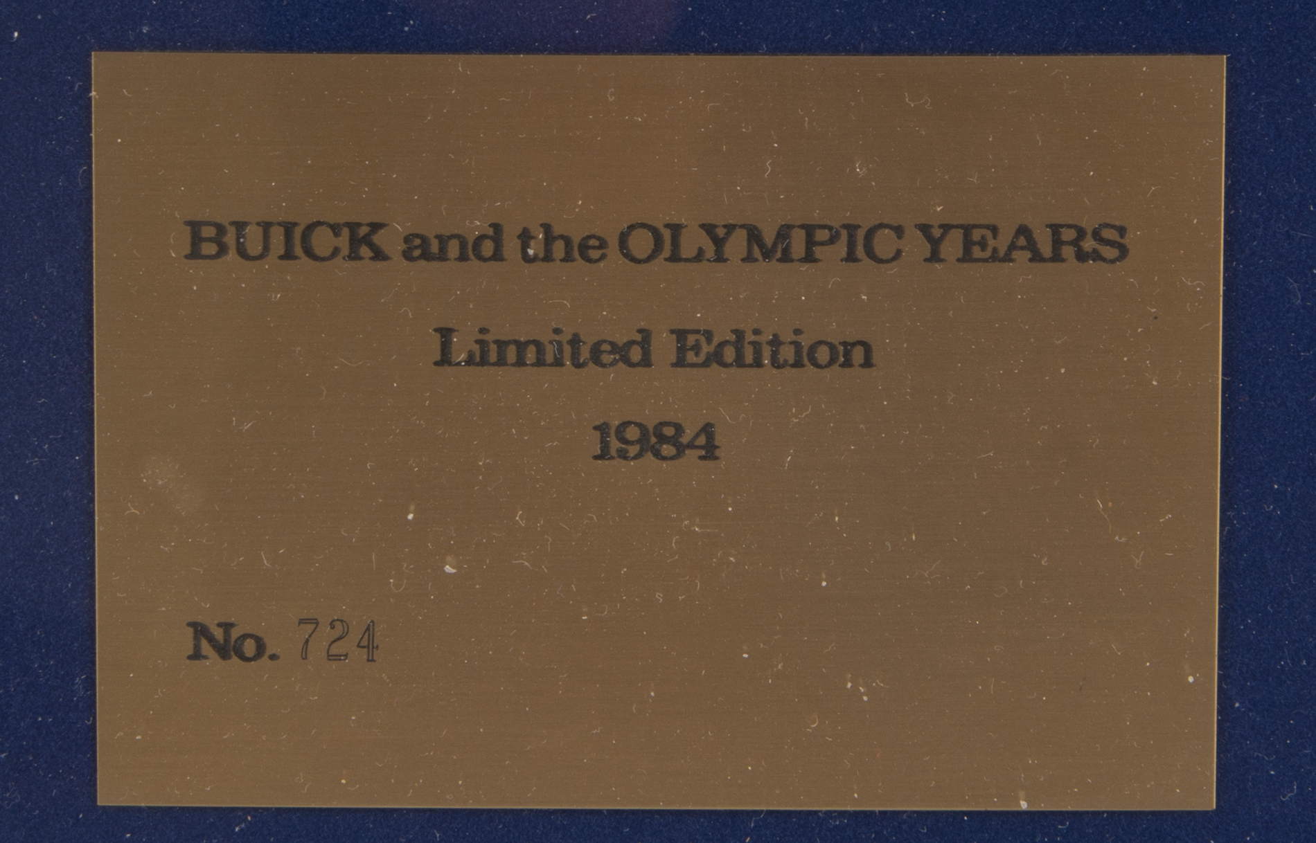 Framed Buick Memorabilia