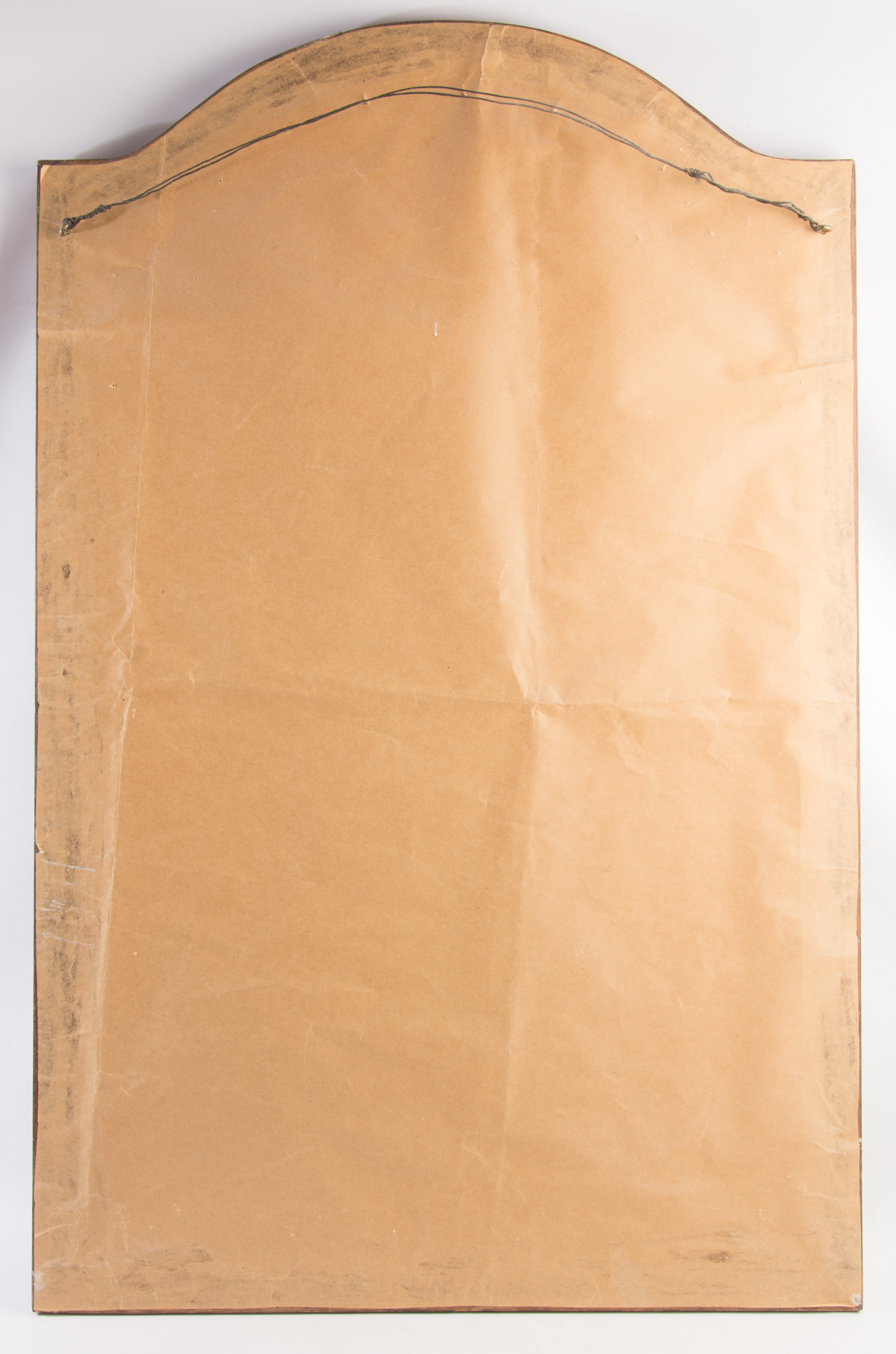 Arched Foliate Gold Tone Mirror