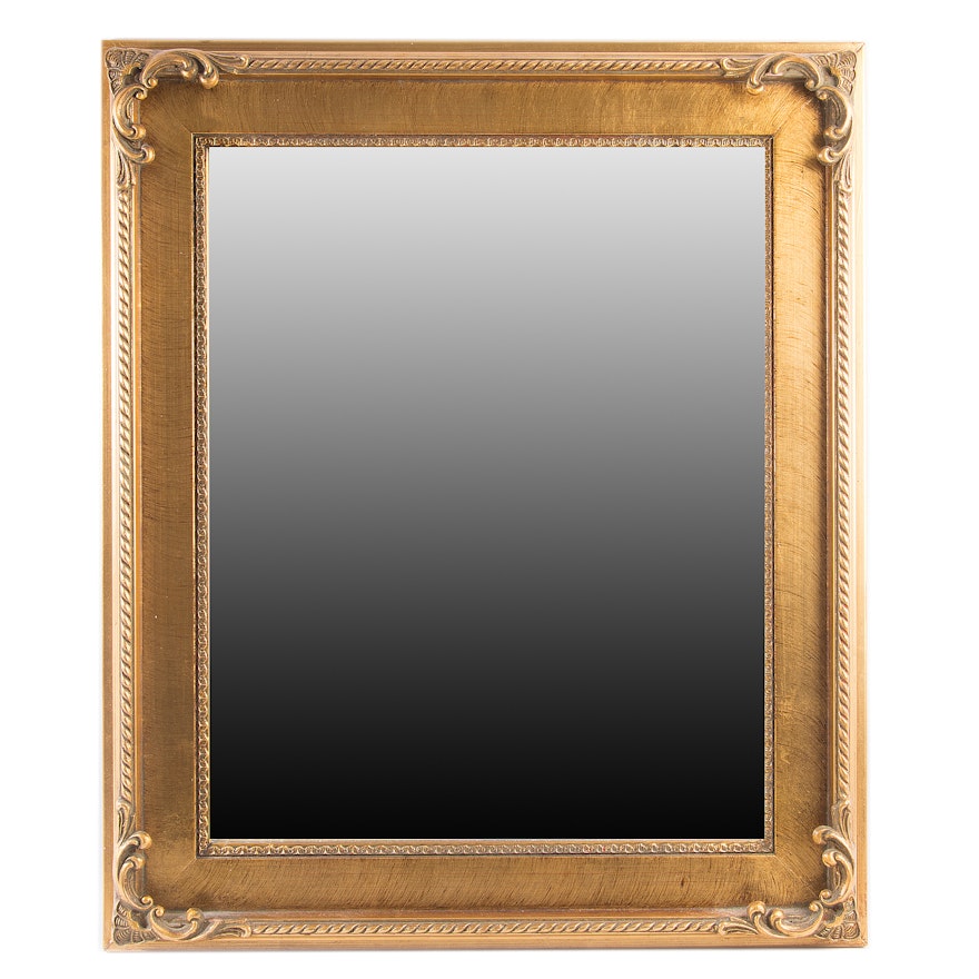 Gold Tone Wall Mirror