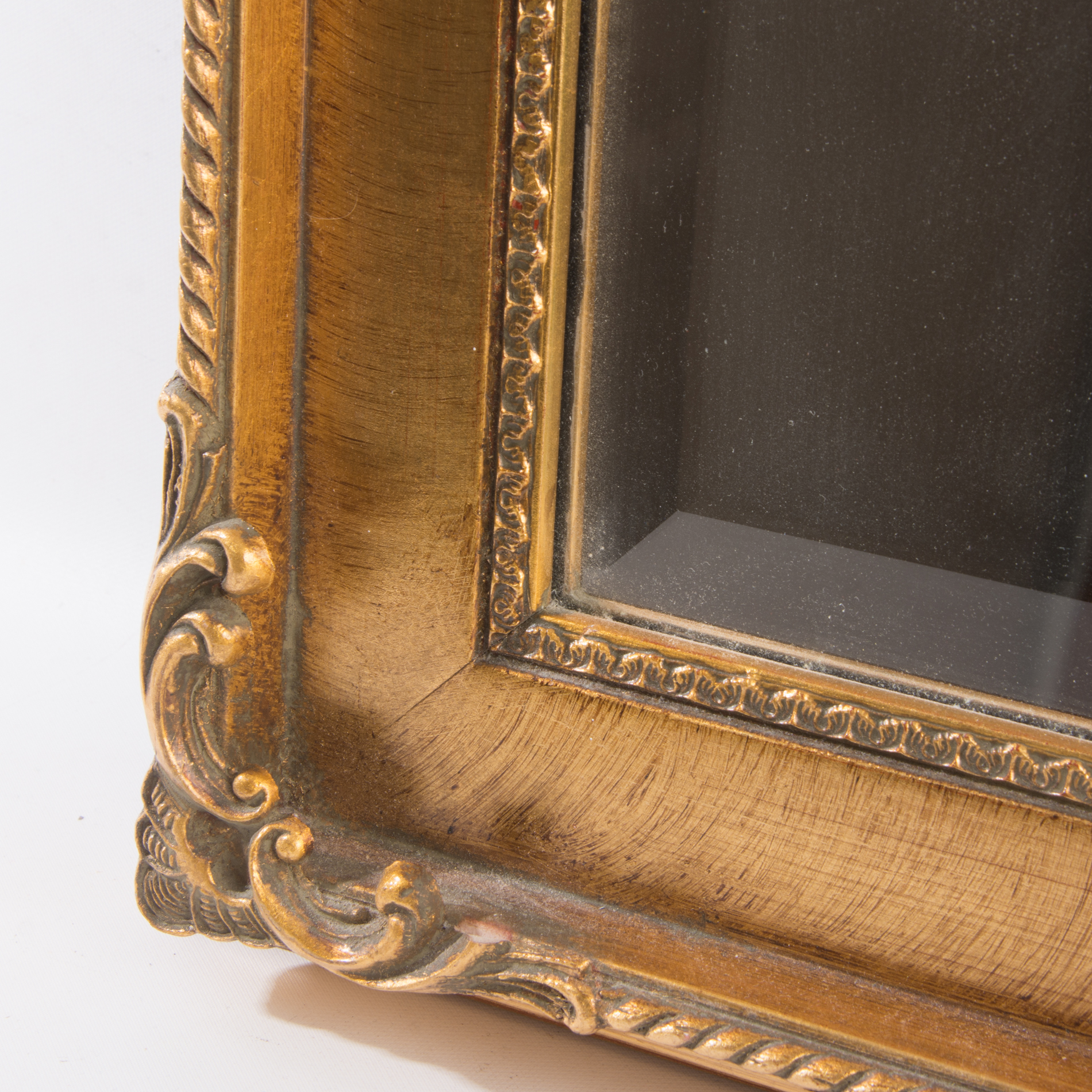 Gold Tone Wall Mirror