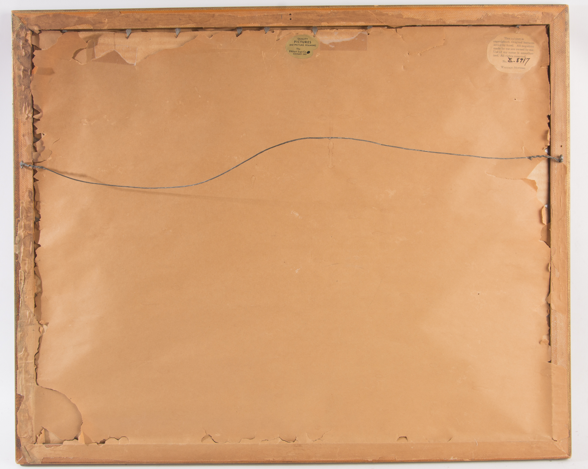 Wallace Nutting Hand Tinted Photogravure "Into the Birchwood!"