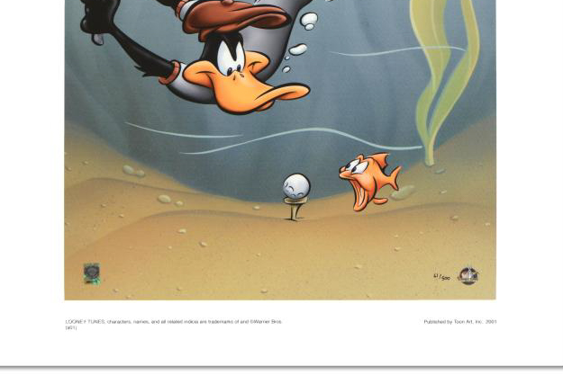 Warner Bros "Underwater Daffy" Limited Edition Giclee