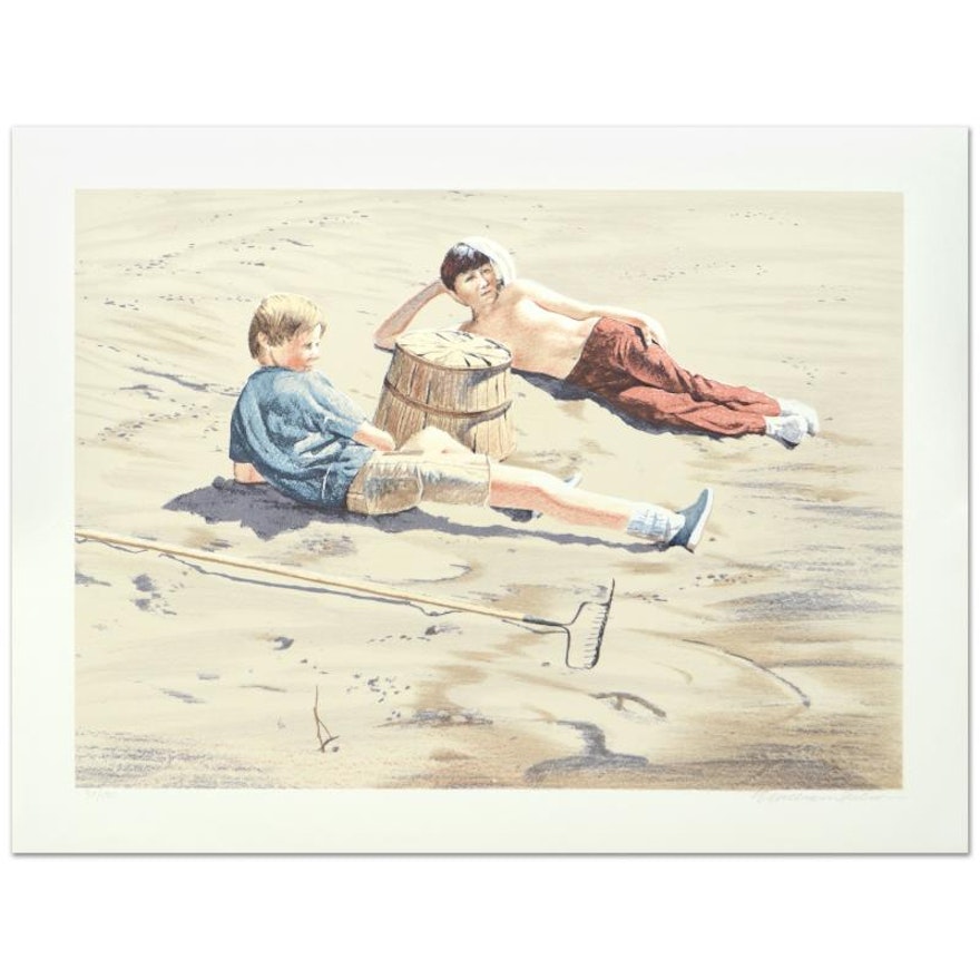 William Nelson "The Beach Combers" Limited Edition Serigraph