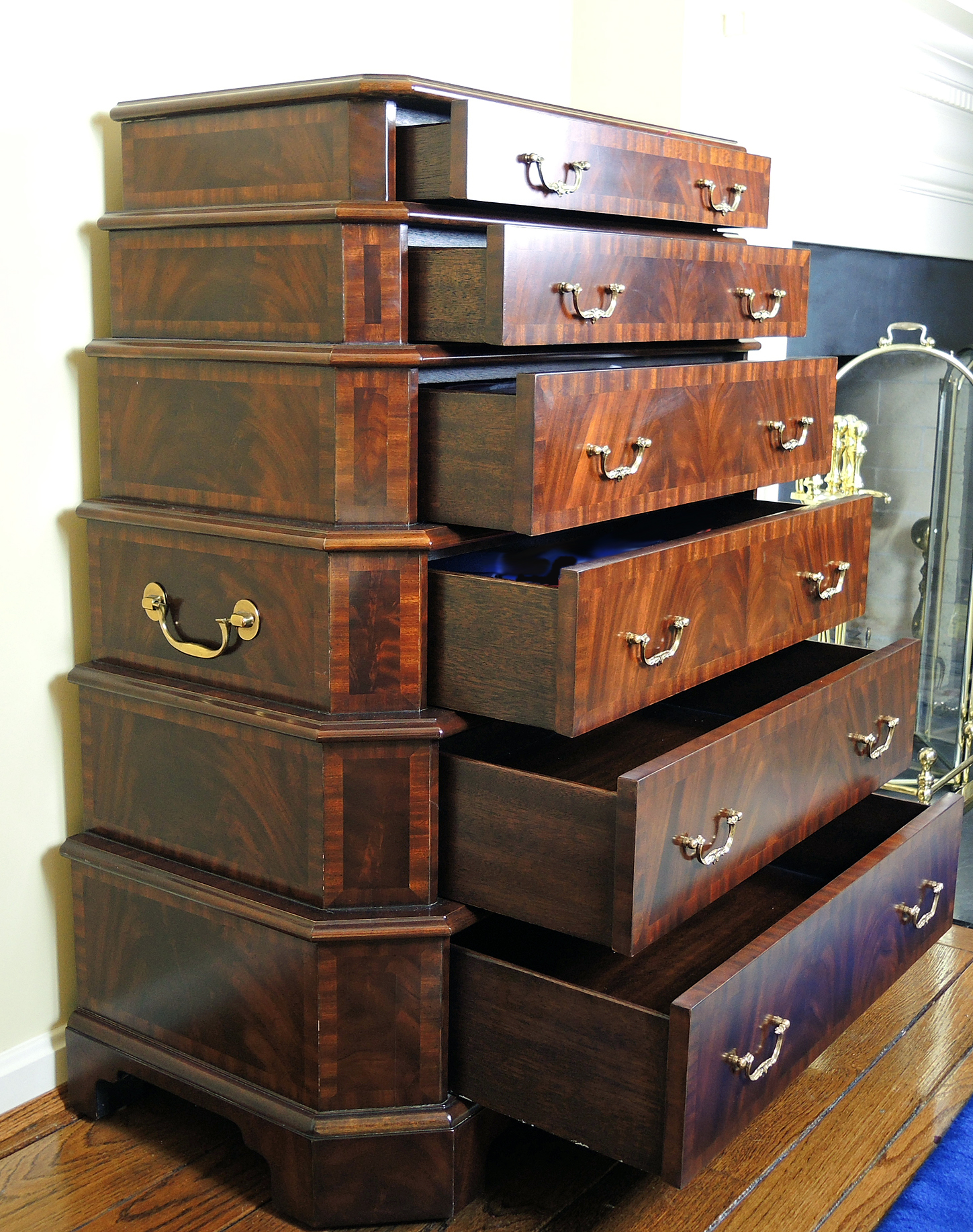 Maitland Smith Chest of Drawers in Graduated Design