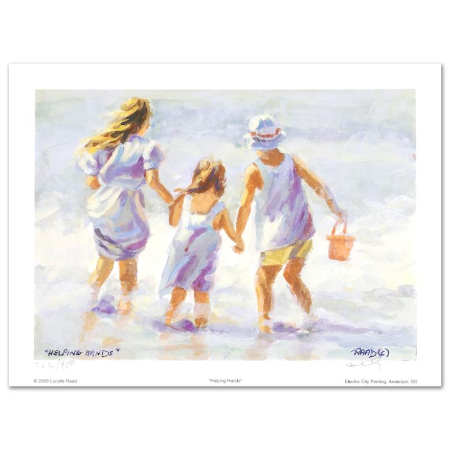 Lucelle Raad "Helping Hands" Limited Edition Lithograph