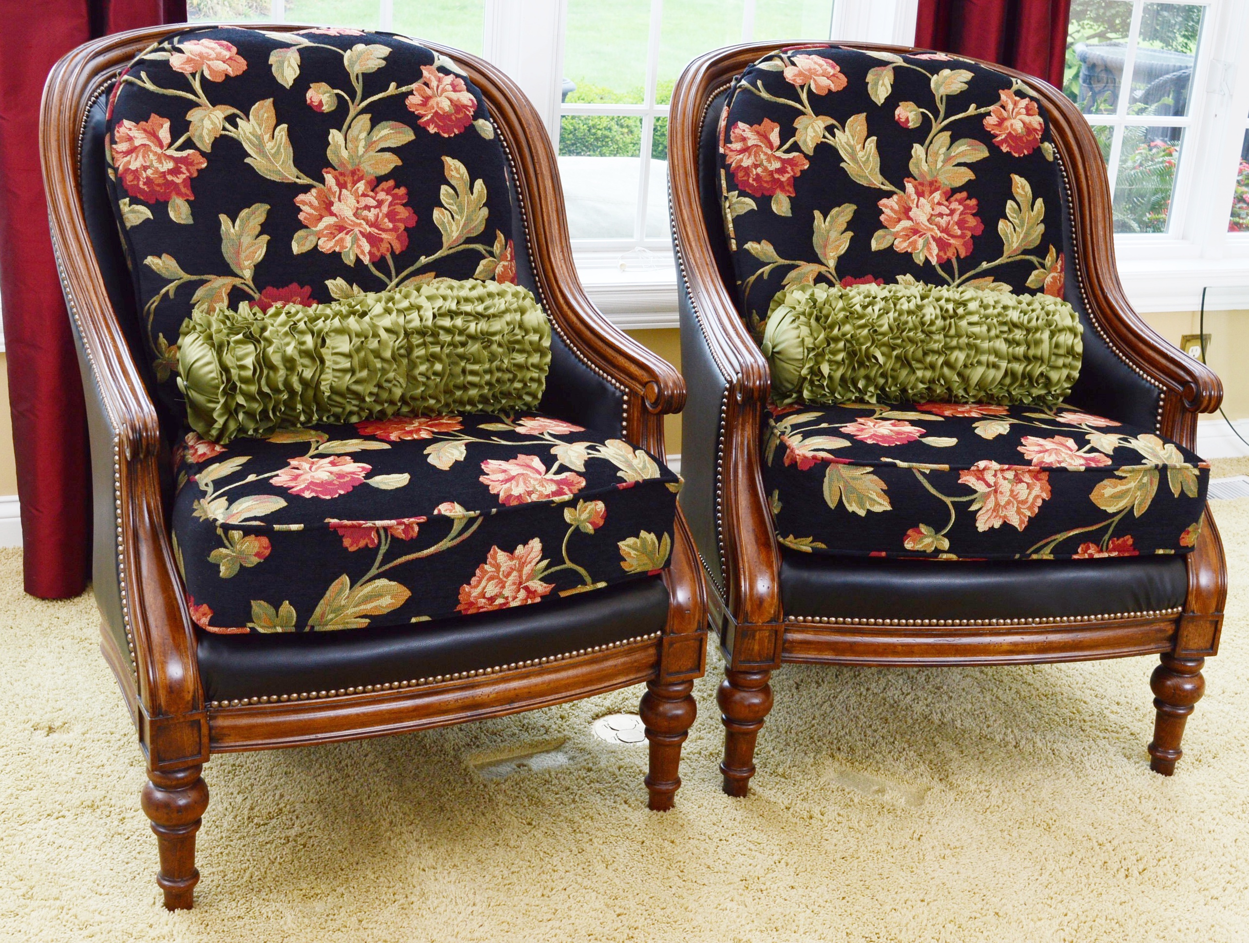 Pair of Custom Upholstered Occasional Chairs