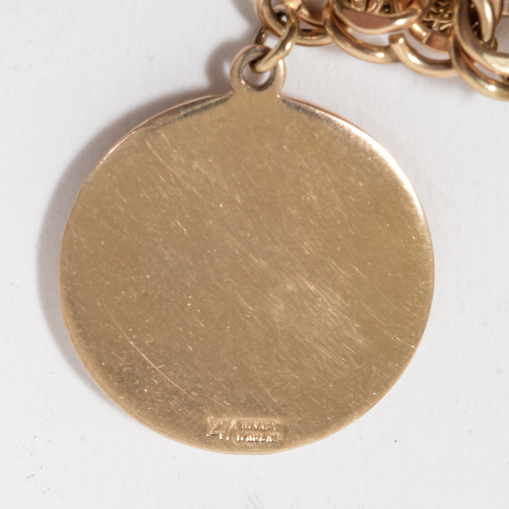 14K Yellow Gold Charm Bracelet