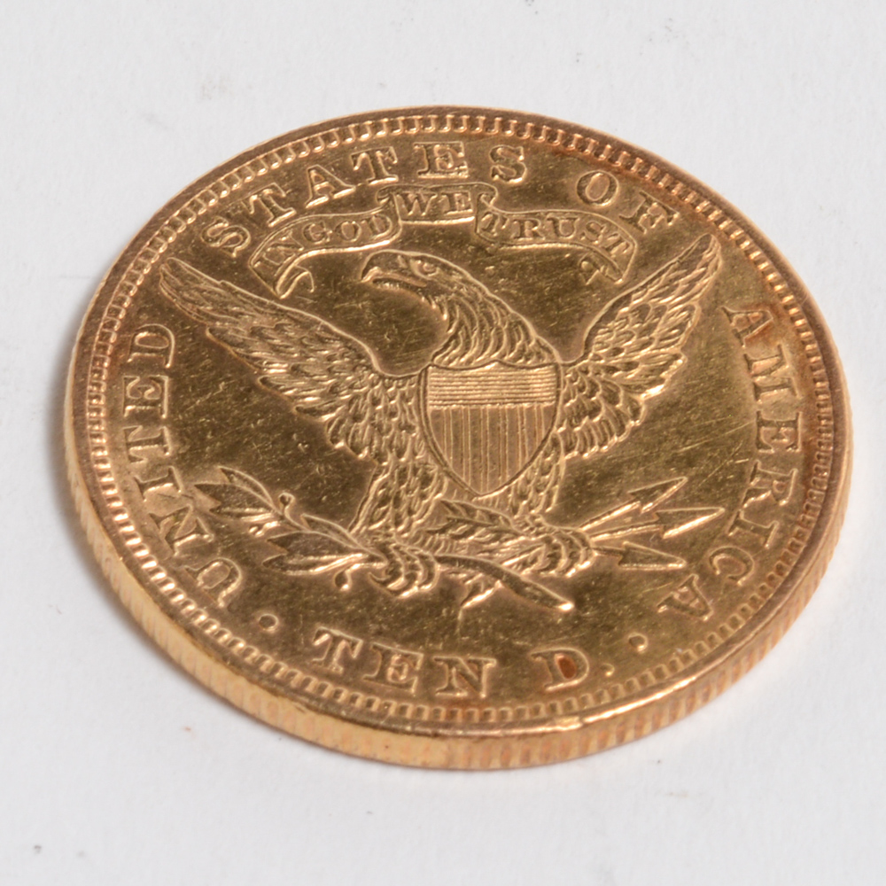 1881 Liberty Head Eagle Ten Dollar Gold Coin