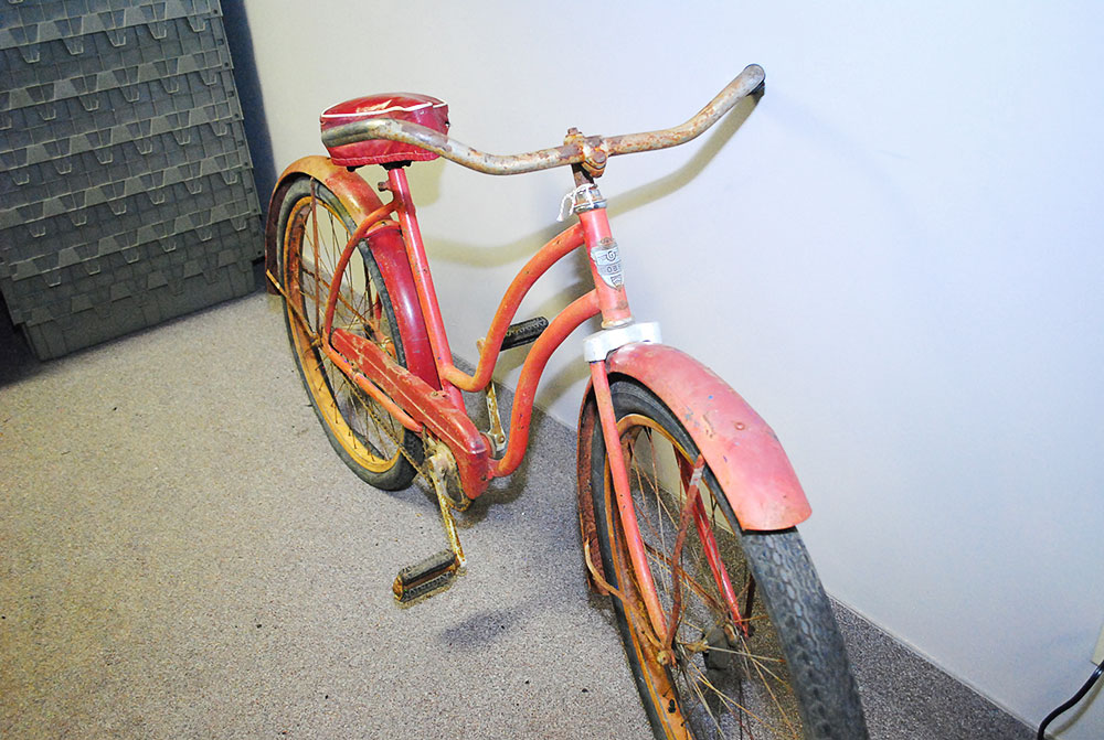 Circa 1930 Red Gobel Step-Through Bicycle