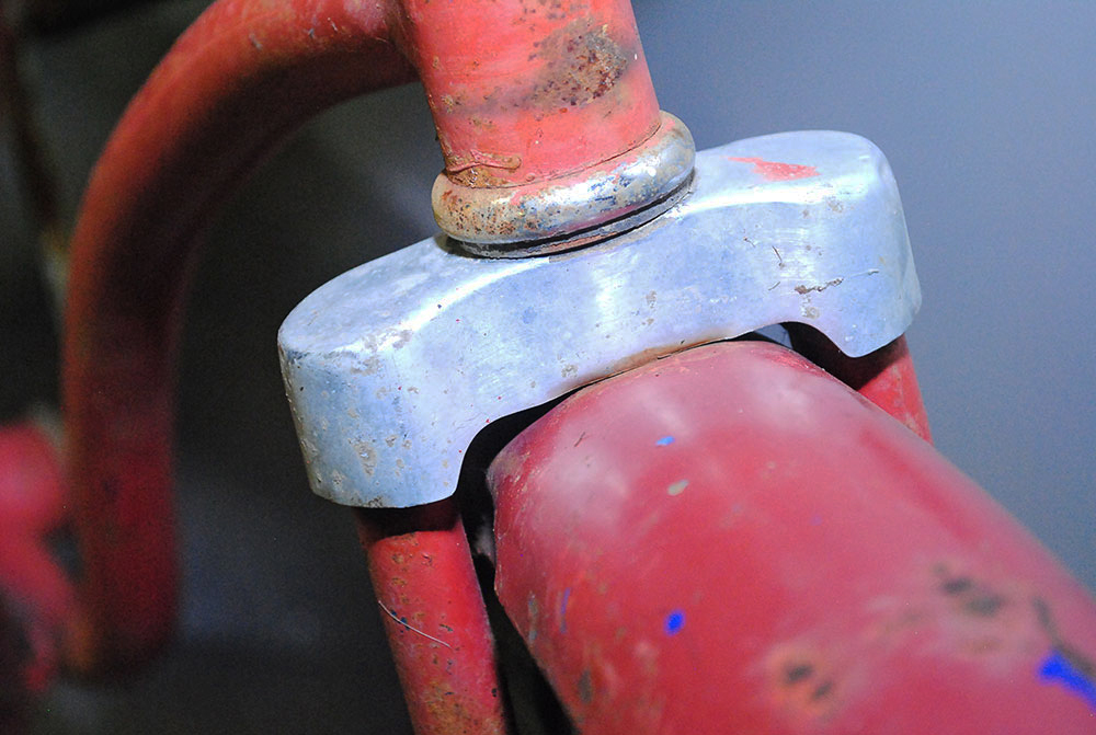 Circa 1930 Red Gobel Step-Through Bicycle