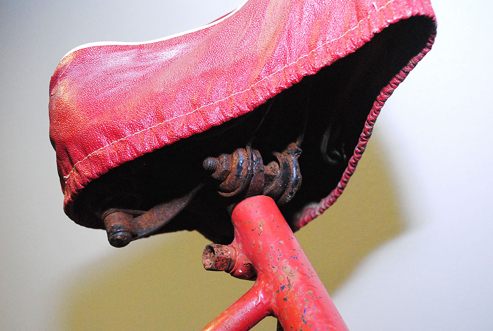 Circa 1930 Red Gobel Step-Through Bicycle