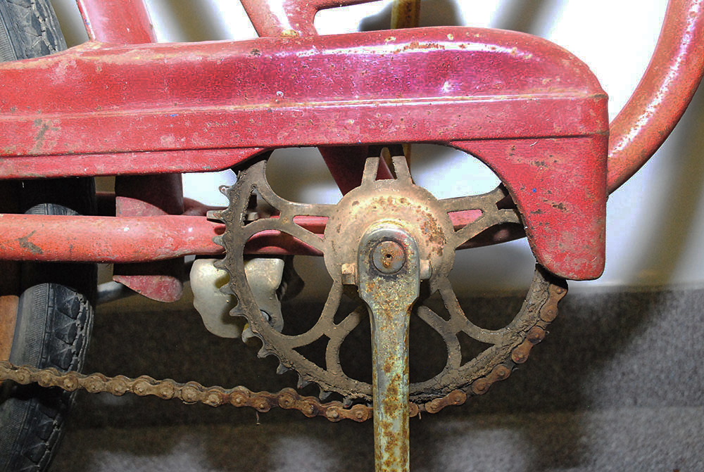 Circa 1930 Red Gobel Step-Through Bicycle