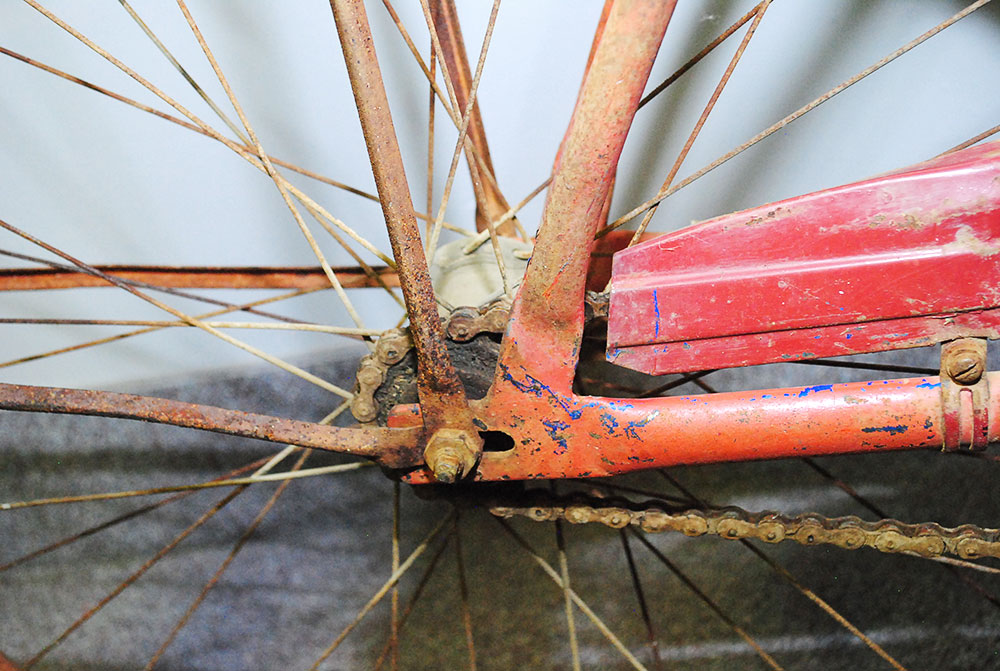 Circa 1930 Red Gobel Step-Through Bicycle