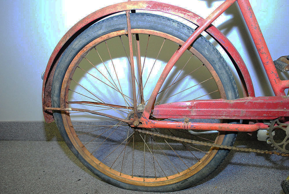Circa 1930 Red Gobel Step-Through Bicycle