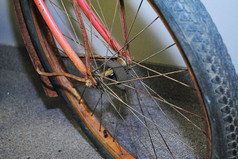 Circa 1930 Red Gobel Step-Through Bicycle