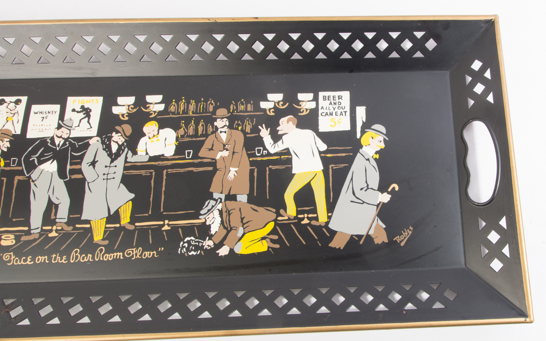 Nashco Products Vintage Tole Bar Tray