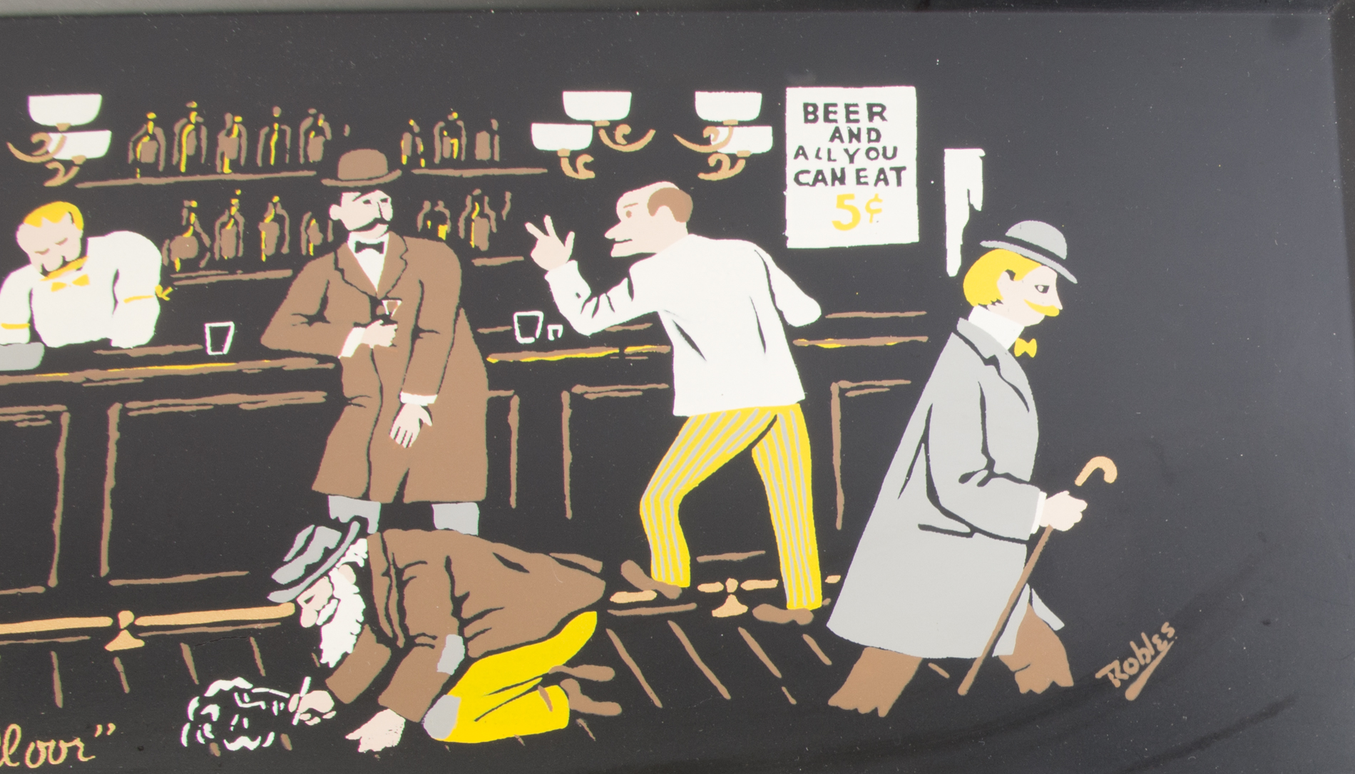 Nashco Products Vintage Tole Bar Tray