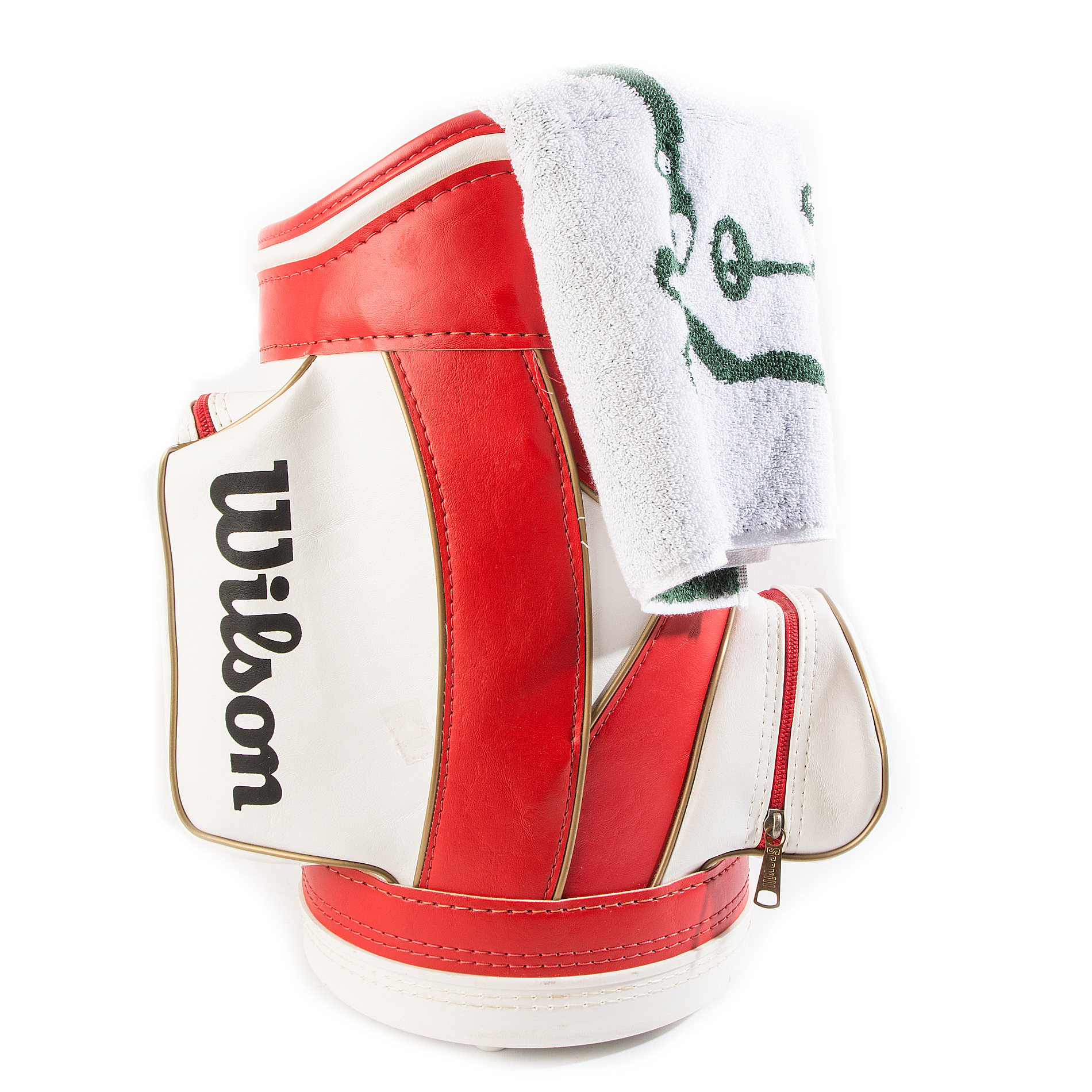 Wilson Golf Bag Wastebasket with Masters Tournament Towel