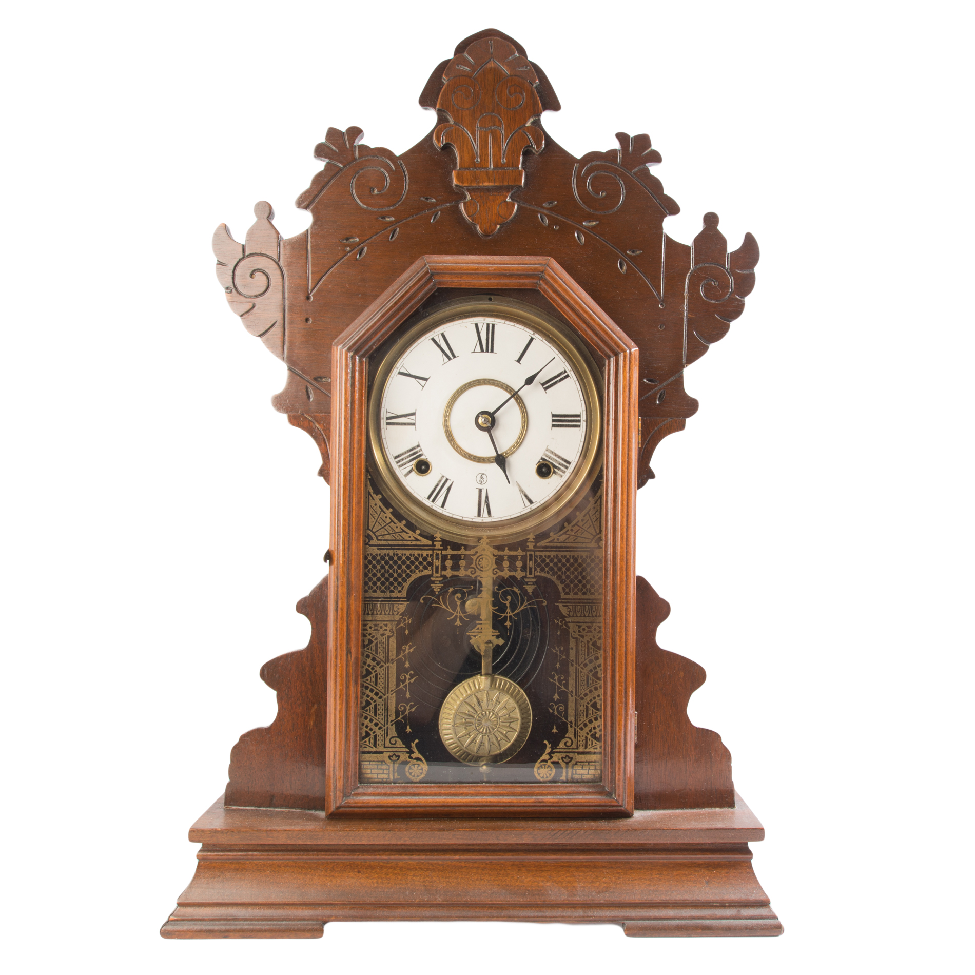 Antique Sessions Gingerbread Kitchen Clock