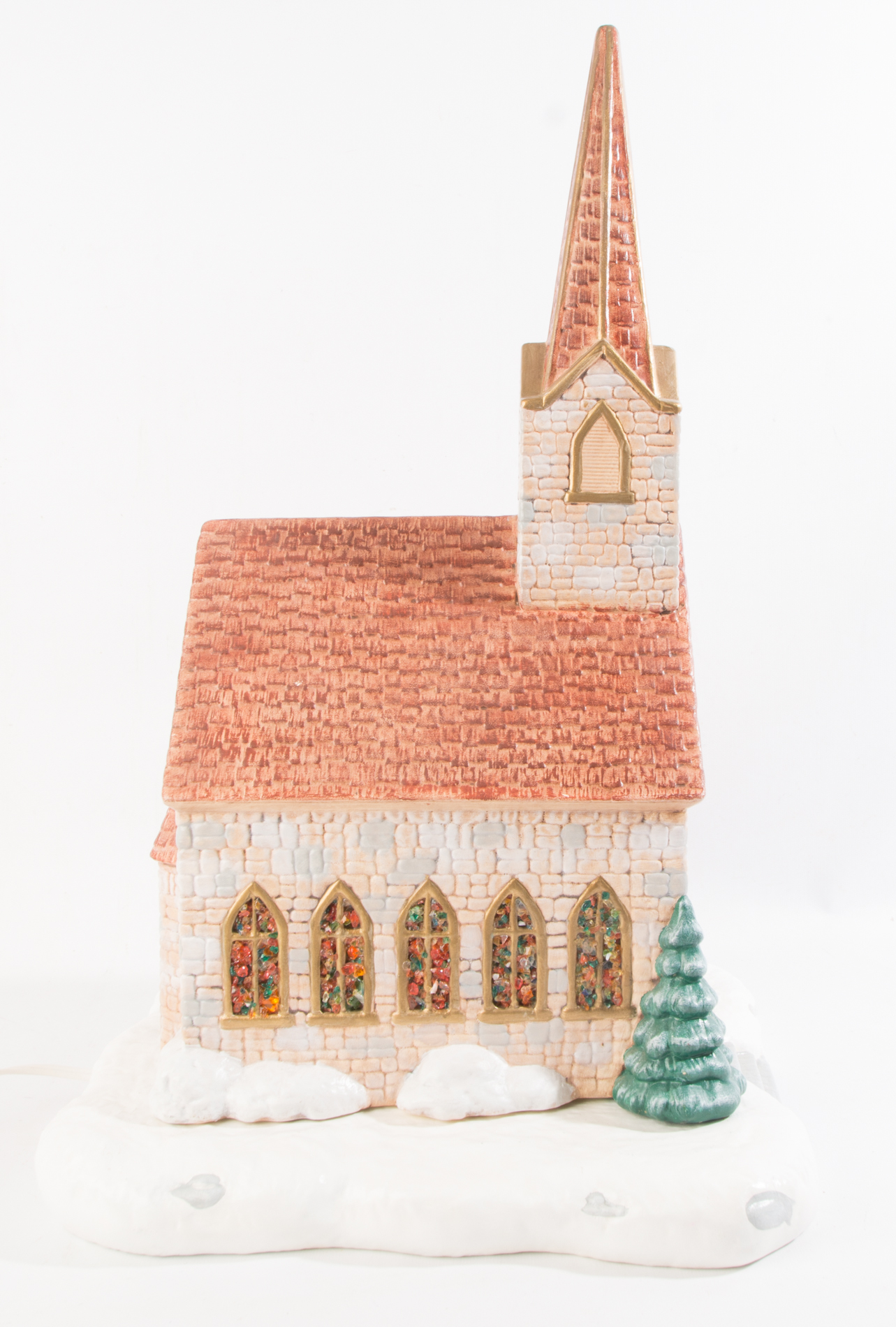 Lighted Ceramic Church
