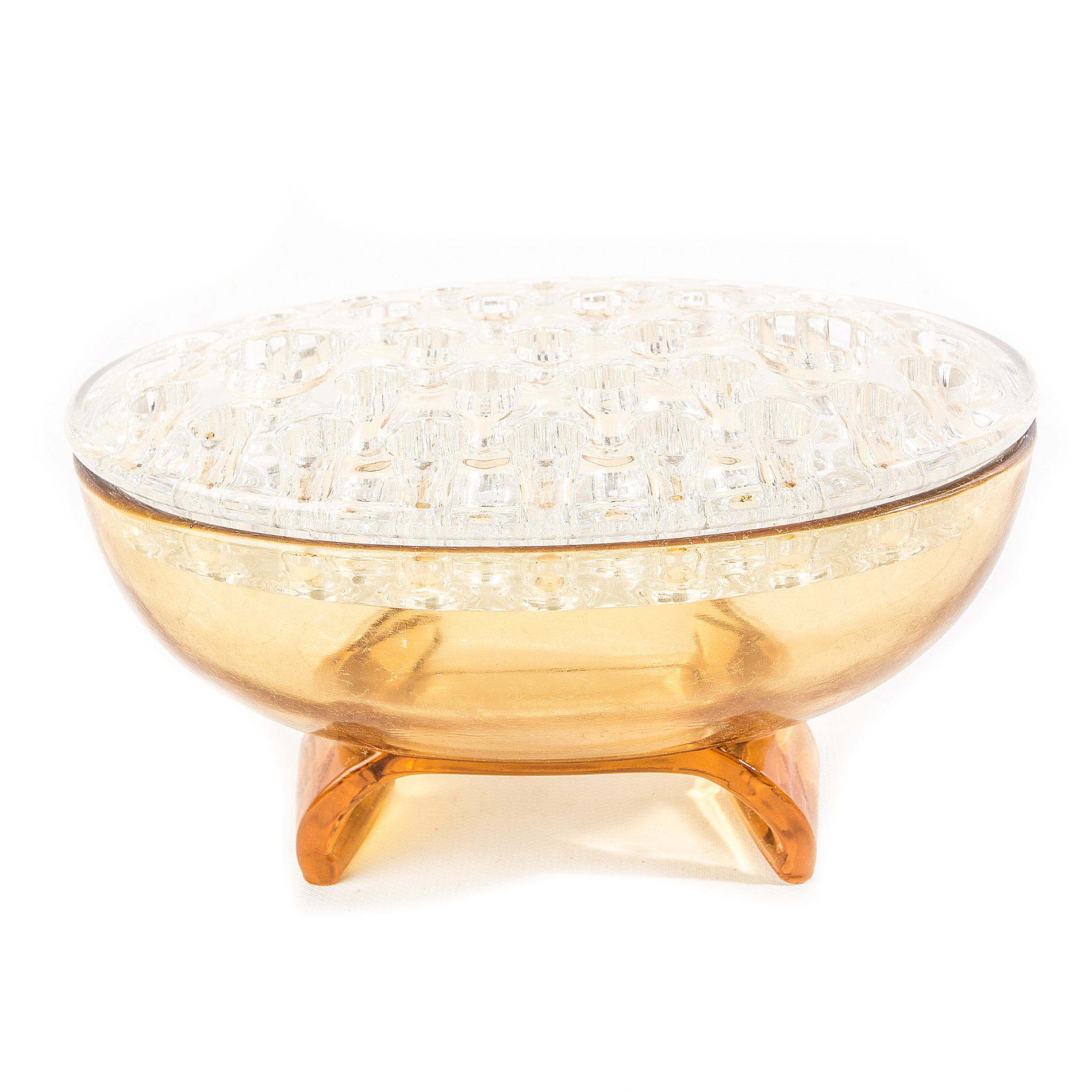 Vintage Flower Frog and Vase