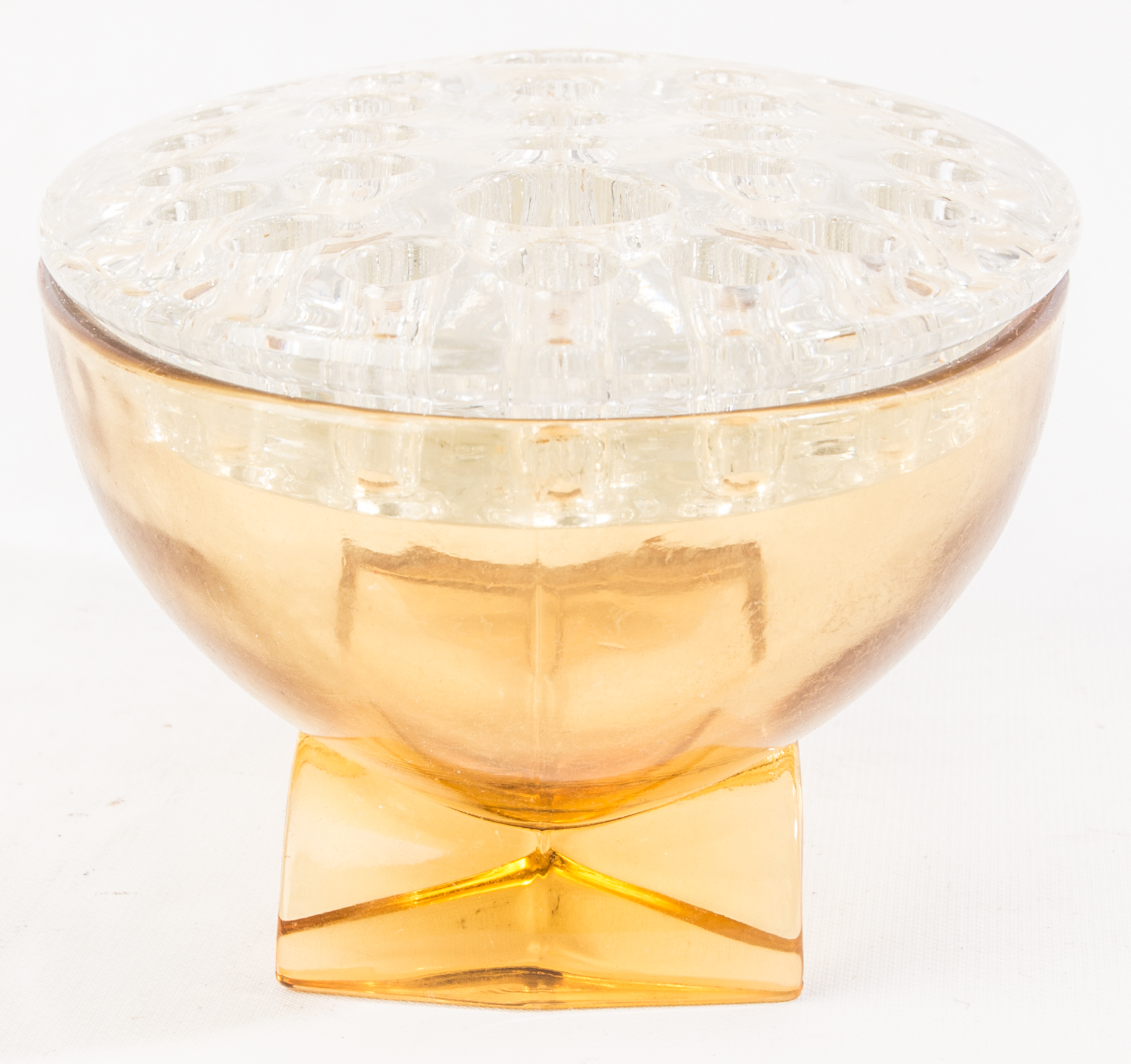 Vintage Flower Frog and Vase