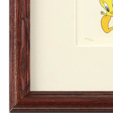 Warner Bros. Limited Edition Hand Tinted Etching "Tweety Bird"
