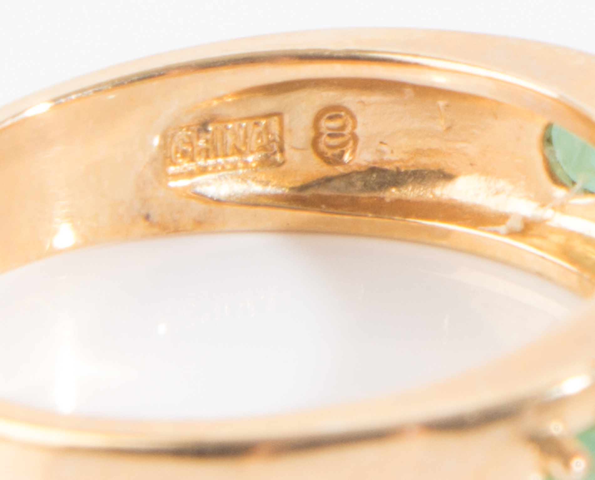 Gold Plated Sterling Silver Emerald Ring