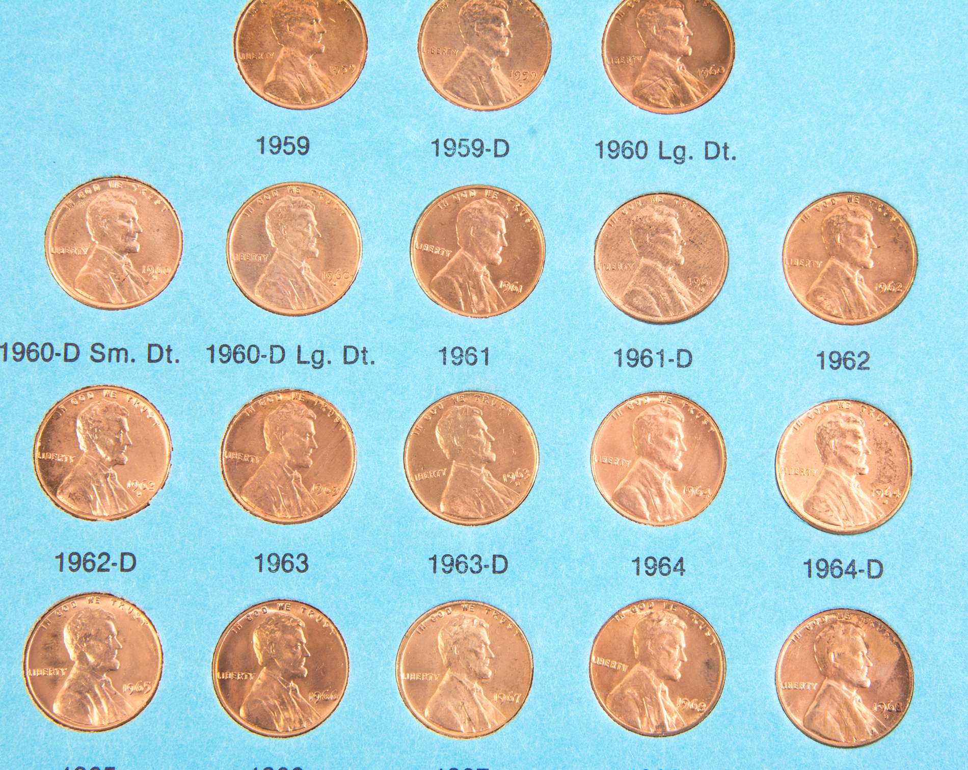 Lincoln Memorial Penny Collection