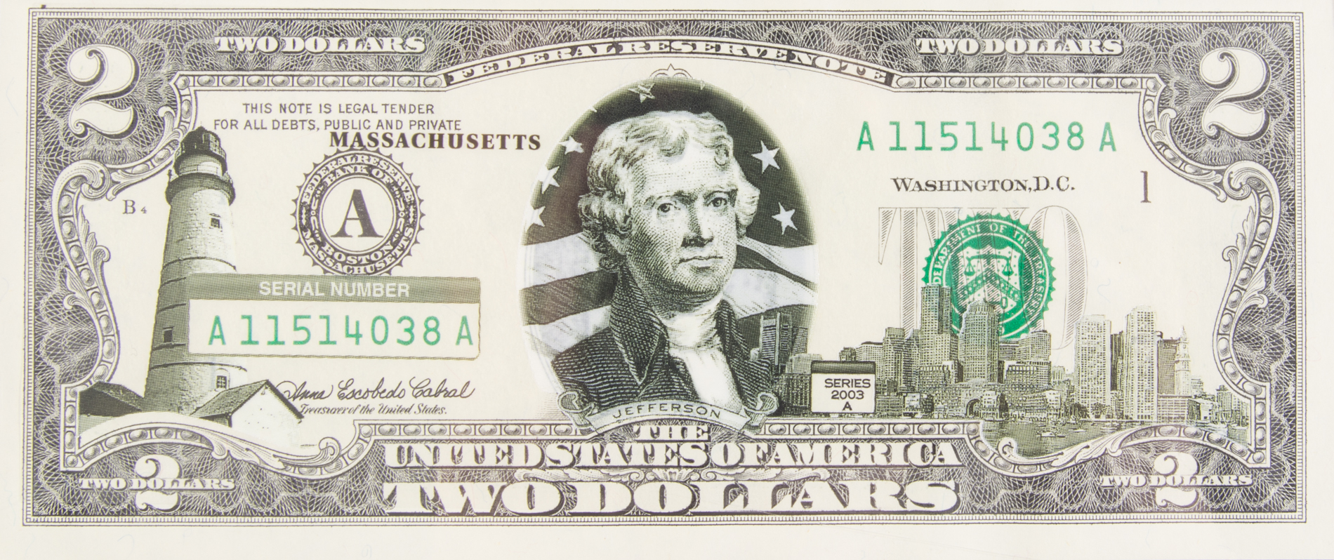 50 State $2 Bill Collection