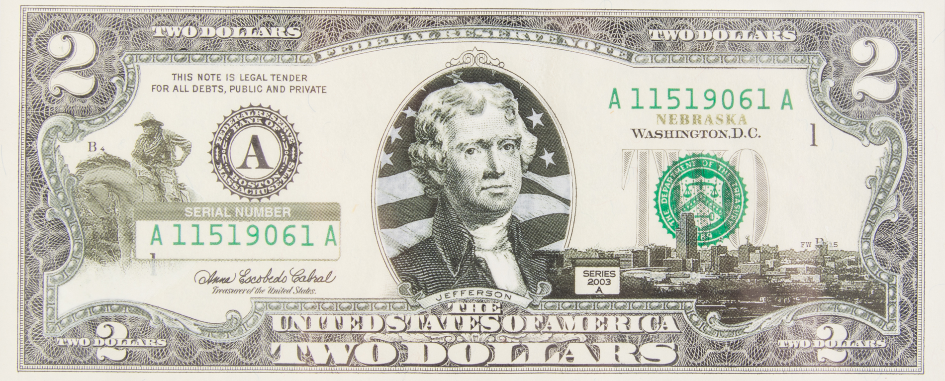 50 State $2 Bill Collection