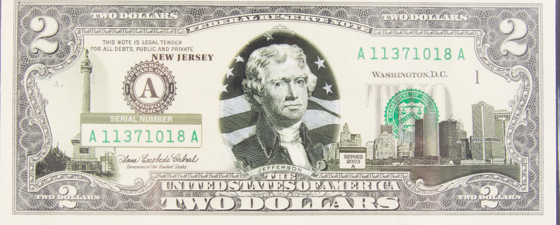 50 State $2 Bill Collection