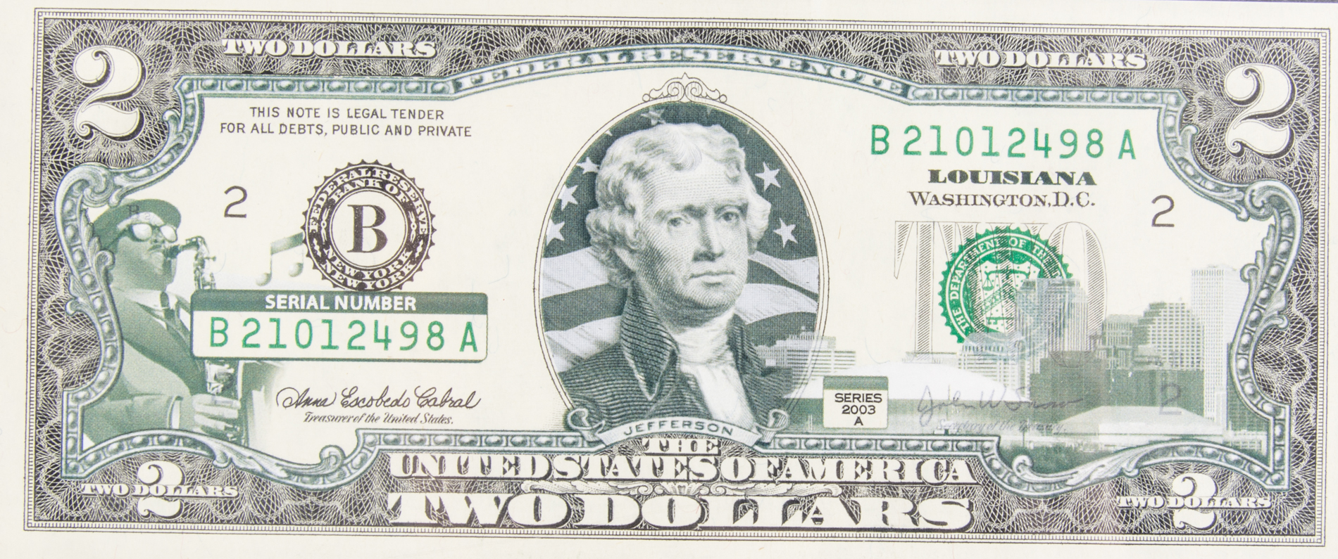 50 State $2 Bill Collection