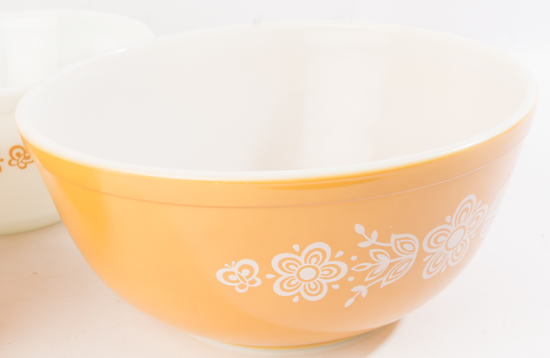Vintage "Butterfly Gold" Pyrex Mixing Bowls