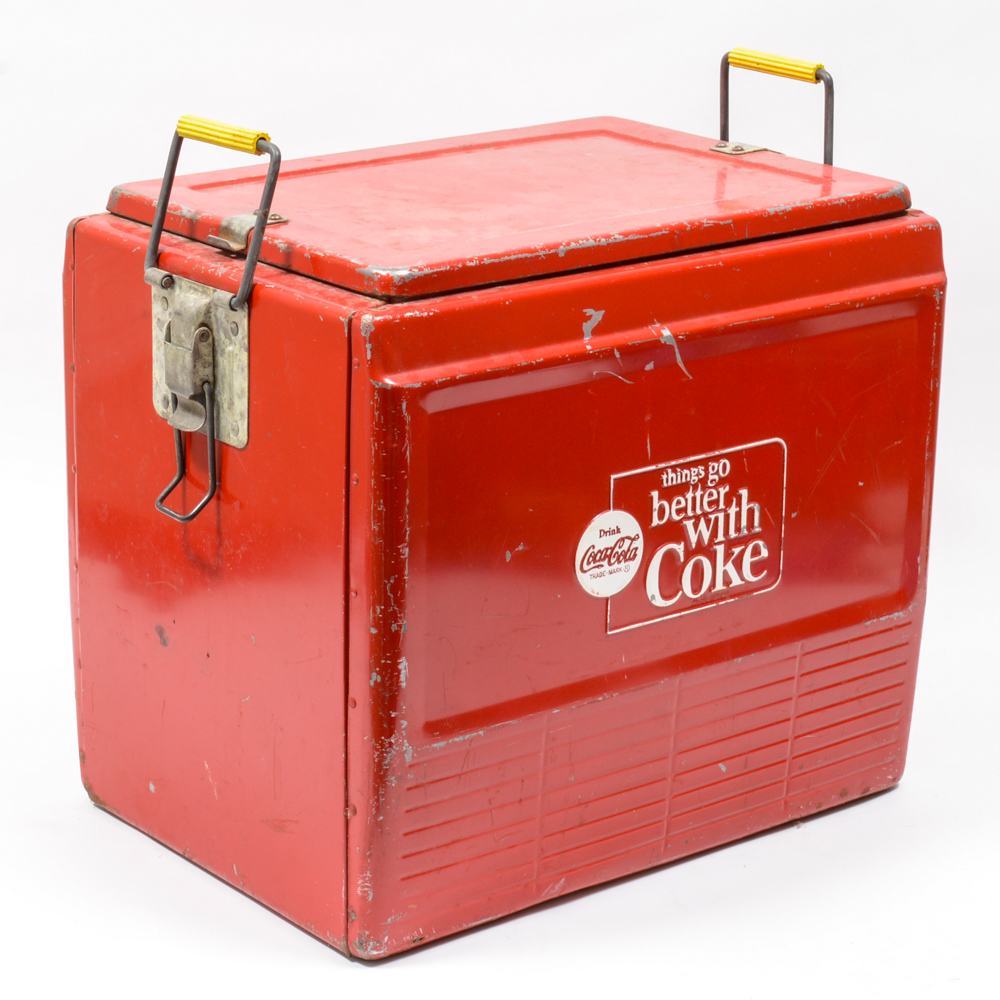 Vintage Metal Coolers Including Coca-Cola
