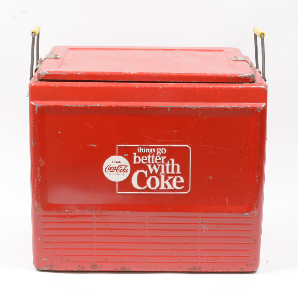 Vintage Metal Coolers Including Coca-Cola