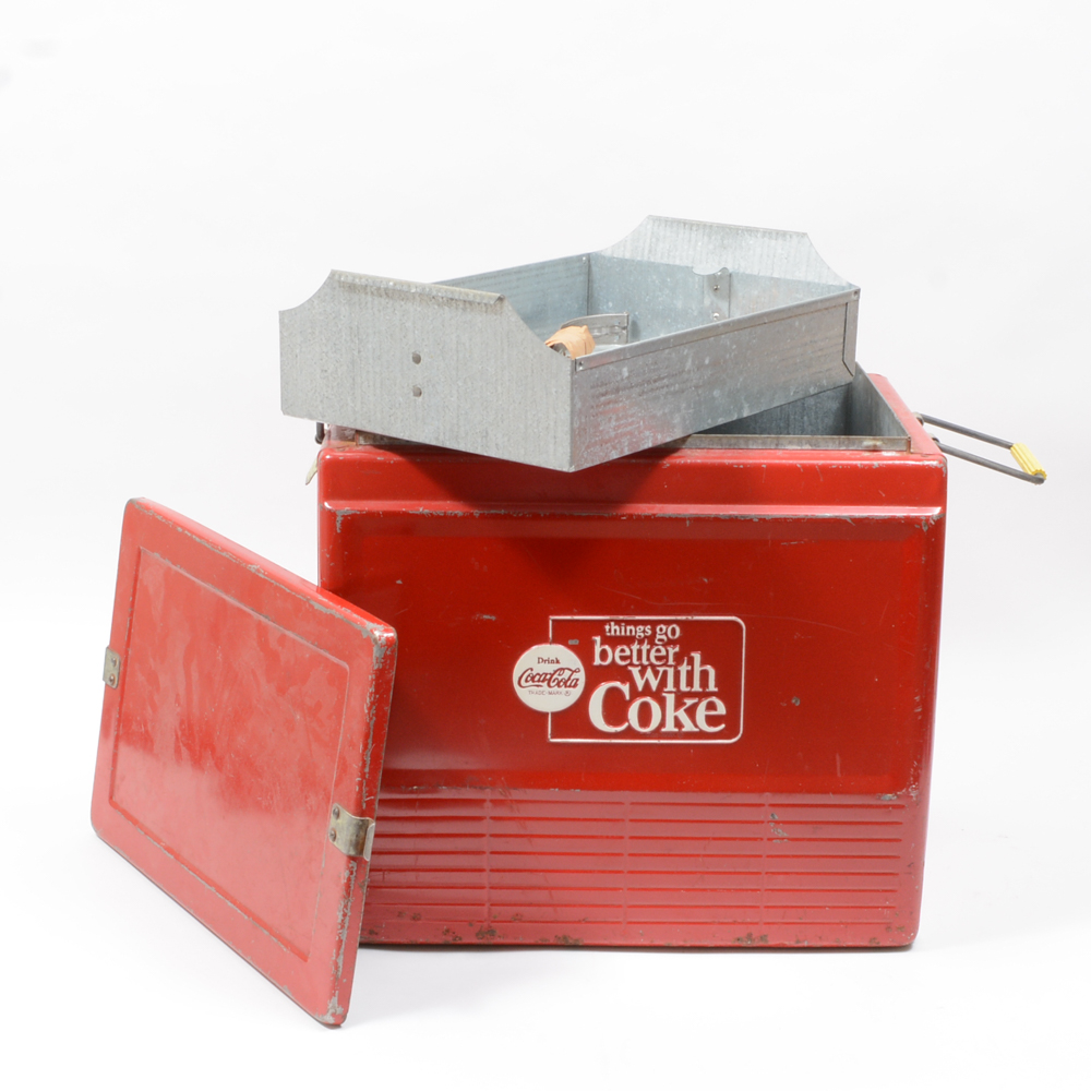 Vintage Metal Coolers Including Coca-Cola