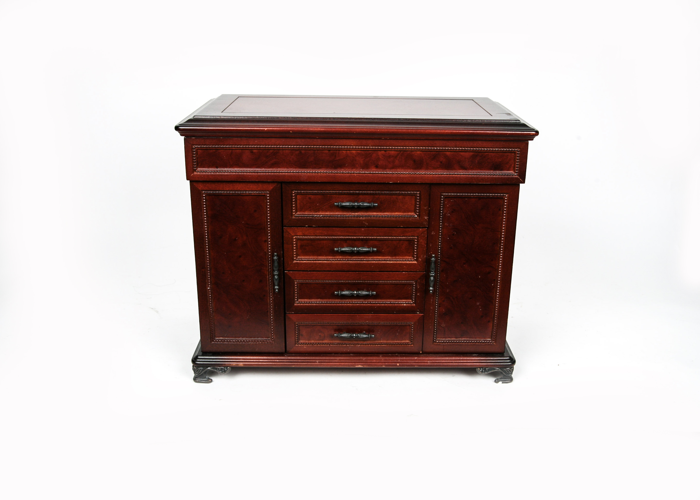 Wooden Table Top Jewelry Box