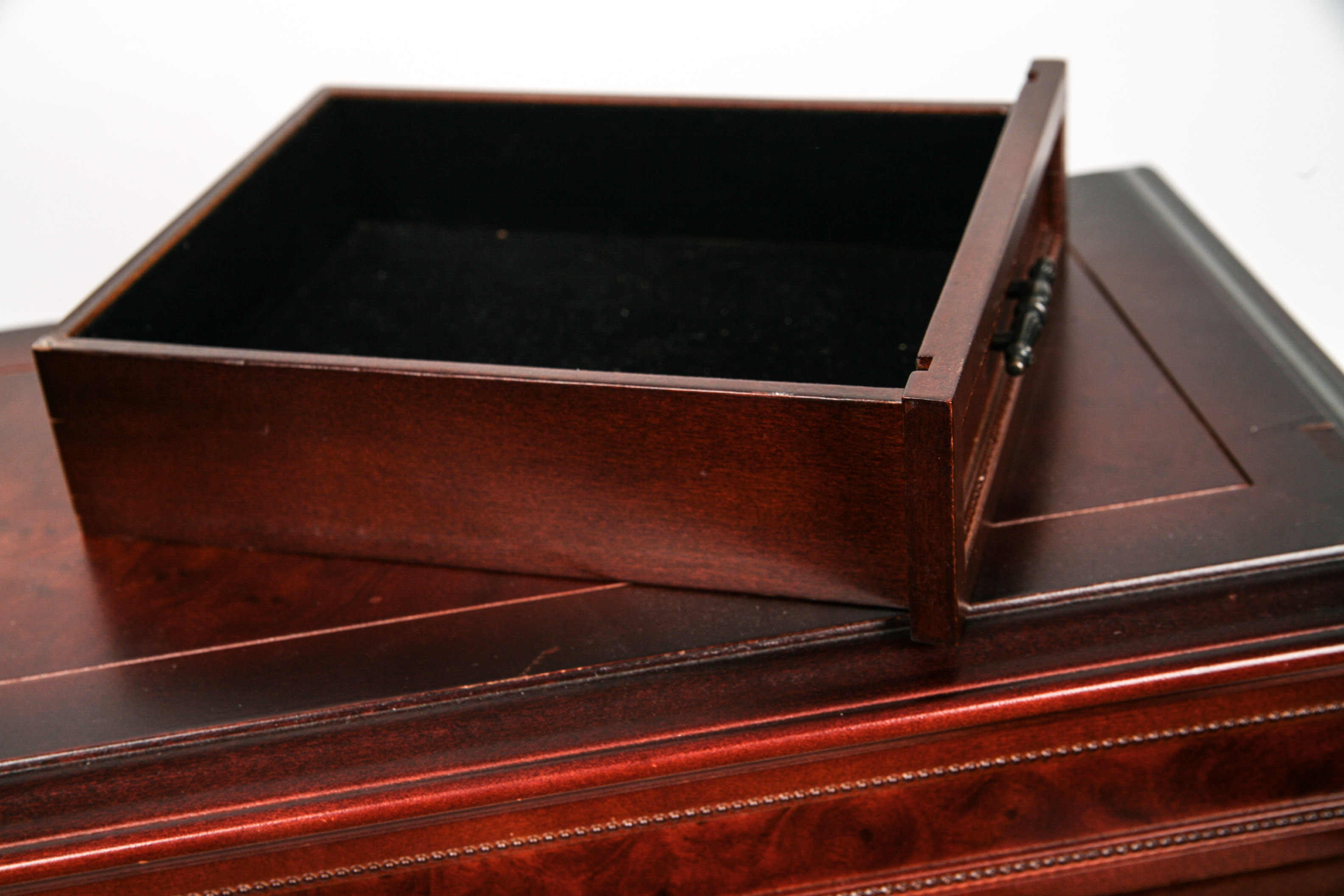 Wooden Table Top Jewelry Box