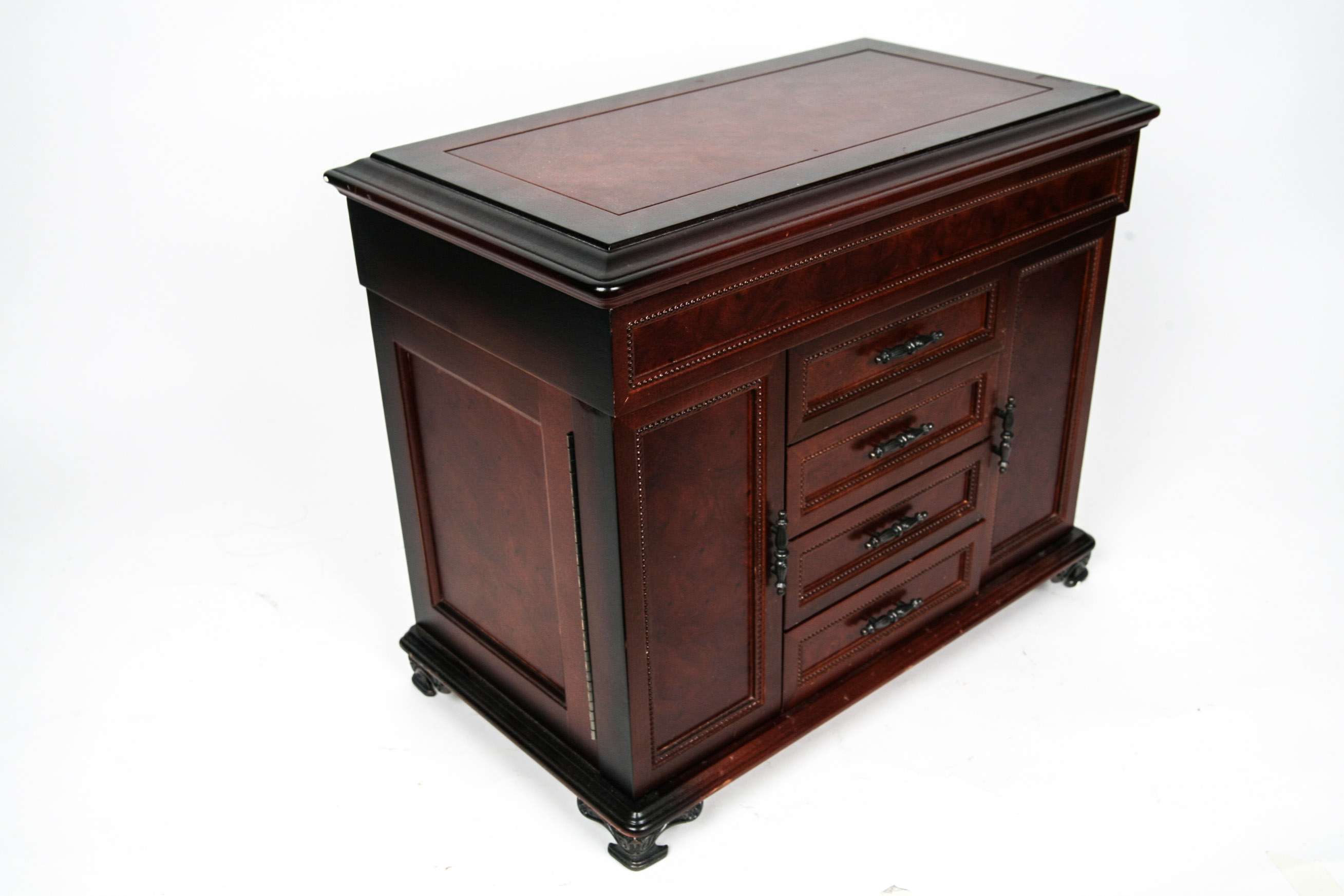 Wooden Table Top Jewelry Box