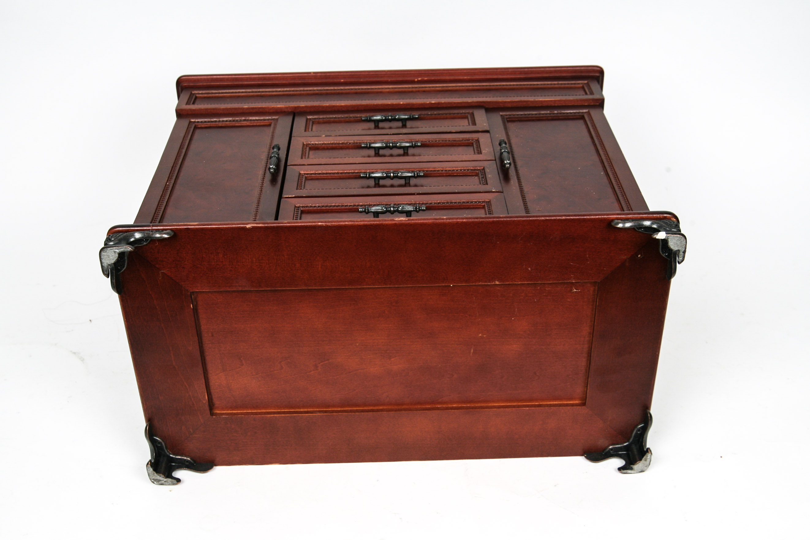 Wooden Table Top Jewelry Box