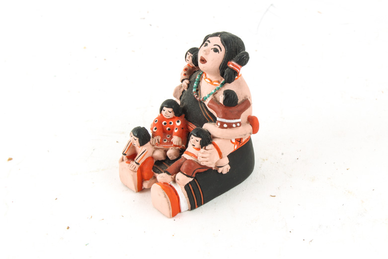Native American Style Storyteller Figurine