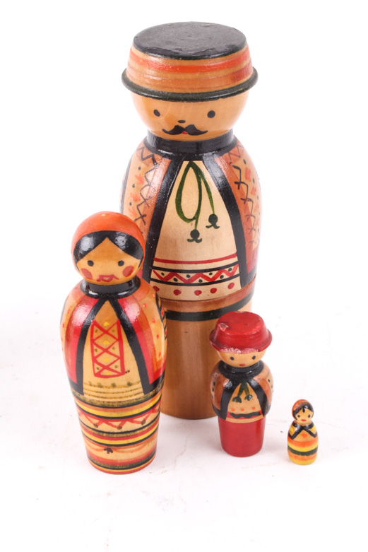 Russian Hand Painted Wood Toys