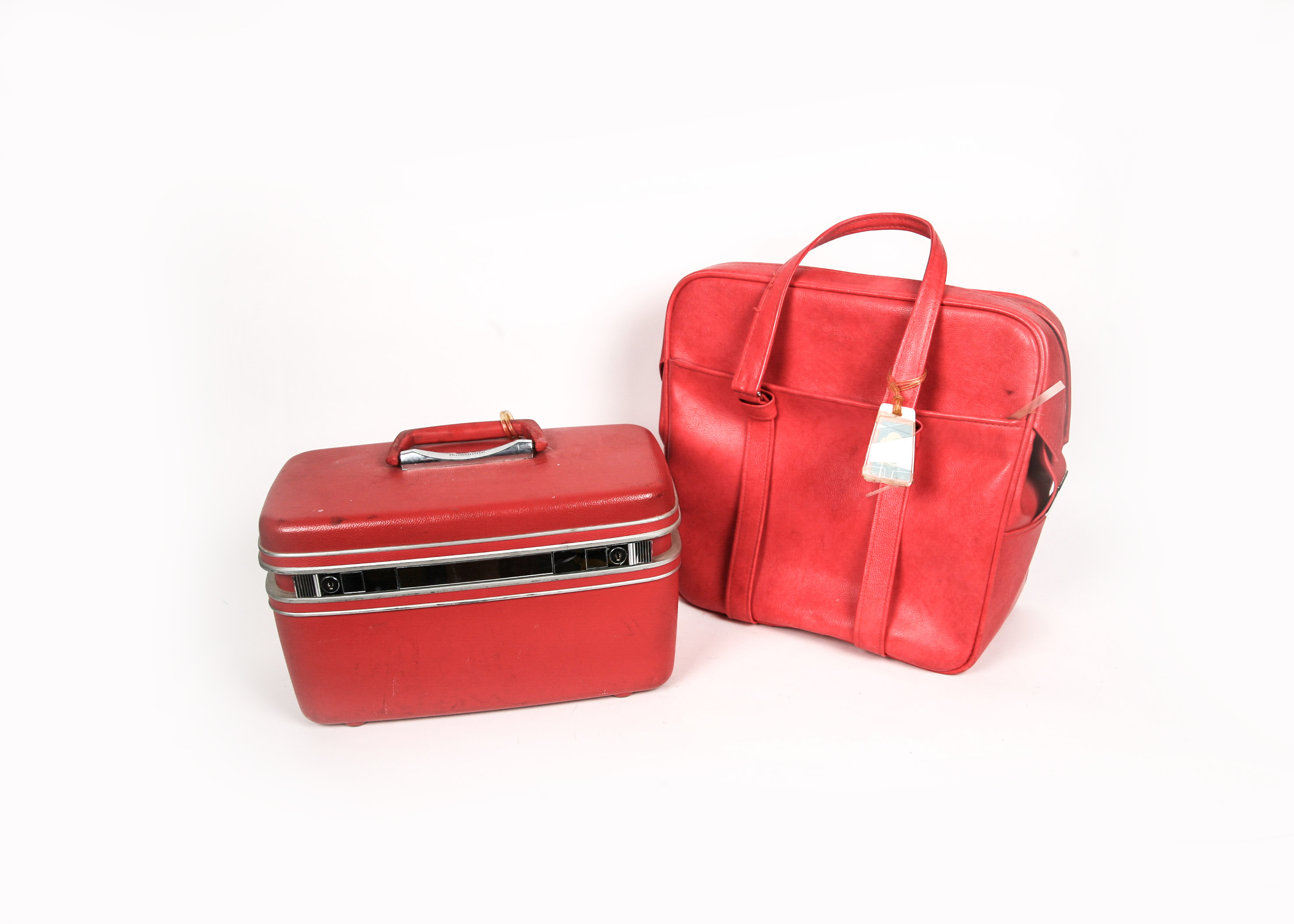 Vintage Red Samsonite Luggage