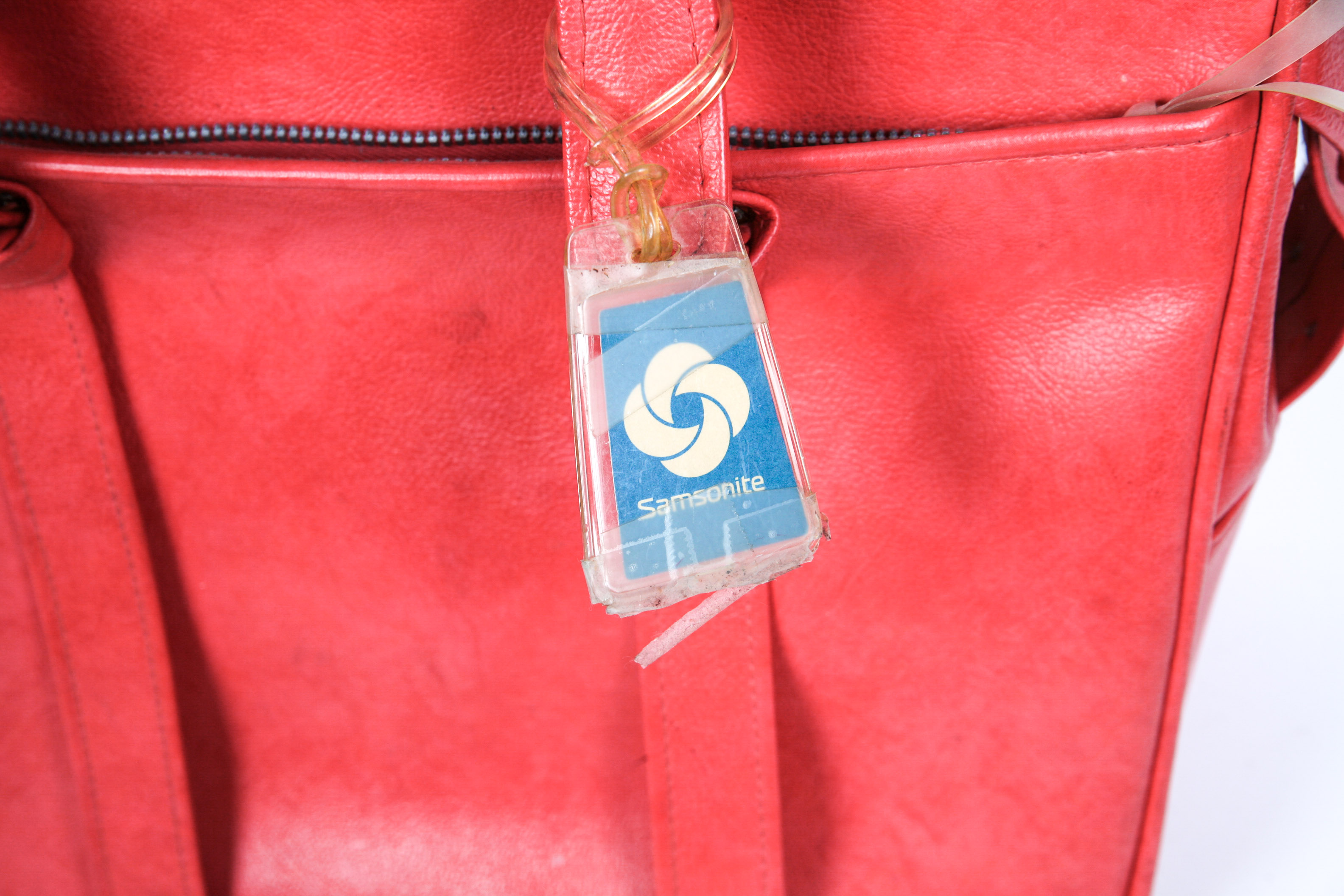 Vintage Red Samsonite Luggage